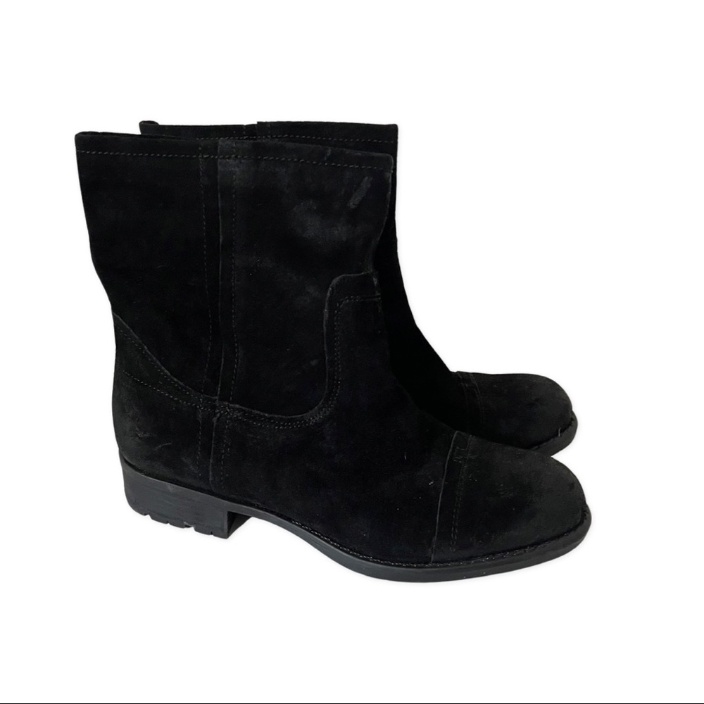 Franco Sarto Slip On Distressed Combat Boot Size 8